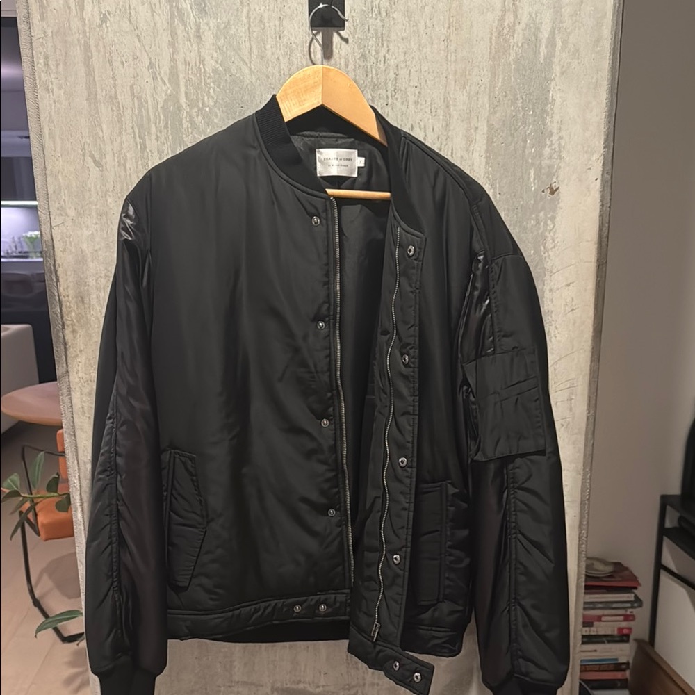 Men's Black Bomber Jacket